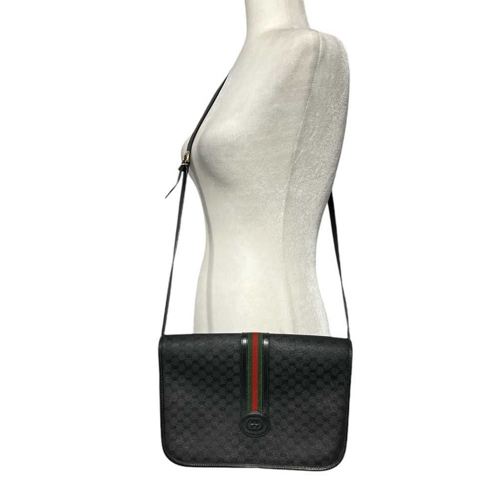Vintage GUCCI Classic Monogram Stripes Bag